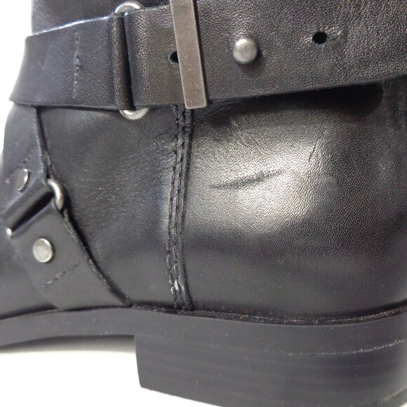 Nine West Women’s Blogger Harness Riding Boots Mid Calf Black Leather‎ Size 6M - Picture 10 of 10
